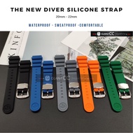 🔵Diver Silicone Rubber Strap 20mm 22mm Replacement For Seiko Diver