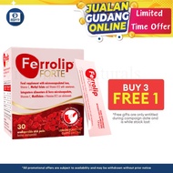 【Buy 3 Free 1】现货秒发 Ferrolip FORTE 补铁复合维生素补充剂 柠檬味 30s | Supplement Nutrition | Improve Anemia | Boost