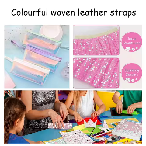 pvc leather seven colours braided leather strap handmade DIY leather materials strap making material