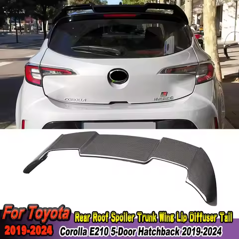 Rear Roof Spoiler Trunk Wing Lip Diffuser Tail For Toyota Corolla E210 5-Door Hatchback 2019-2024 Re