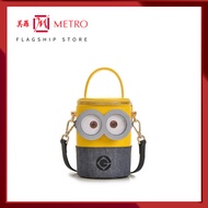 Fion Minions Denim with Leather Shoulder Bag - FAAFAKU001YLWBLEZZ