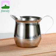 JINXIY Stainless Steel Milk Jug, 2/3/5/7 Oz with Pointed Spout Latte Cream Pitcher, Milk Frothing Pi