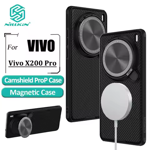Nillkin CamShield ProP Magnetic Phone Case For Vivo X200 Pro Mini X100 Pro Case Camera Flip Bracket 