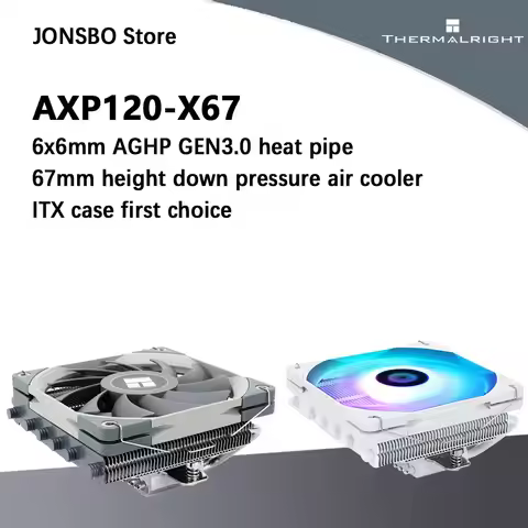 Thermalright AXP120-X67 67mm height down pressure air cooler 6x6mm AGHP GEN3.0 heat pipe supports LG