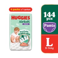 HUGGIES AirSoft Pants Diapers L 36s (4 Packs)