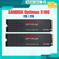 SANDISK Optimus 5100 1TB / 2TB NVMe SSD - M.2 2280 PCIe Gen 4.0  Internal Solid State Drive - Read S