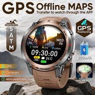 2026 New Durable Men's Outdoor GPS Sports Smart Watch, Real GPS Offline Map Download, Dual-Frequency