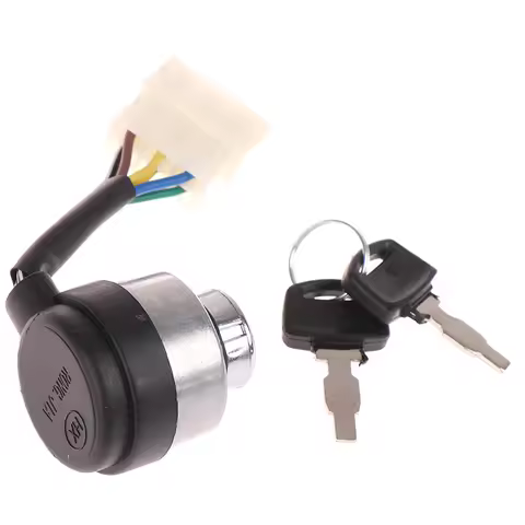 6 Wire Way Gasoline Diesel Generator Gas Ignition Start Key Lock Combination Switch For 2.5-6.5KW 18