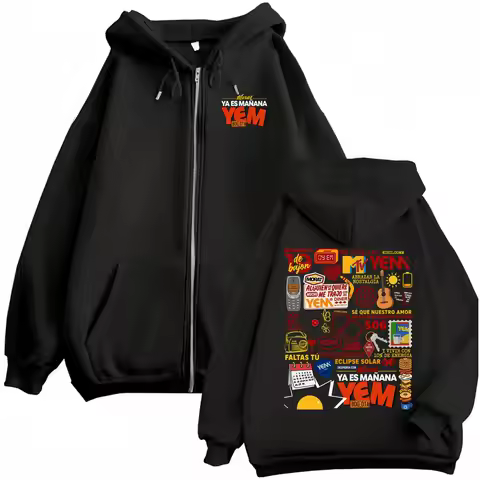 Band Morat Yem Buen Provecho Zip Up Hoodies Men Women Fashion Gothic Sweatshirts Jackets Coats High 