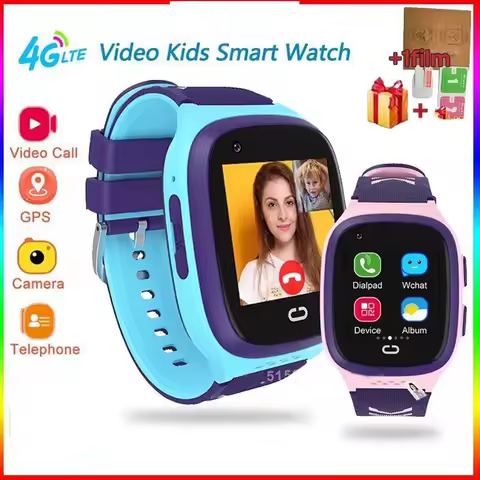 Video Call LT31 Kids Smart Watch 4G GPS WIFI LBS SOS Camera IP67 Waterproof Location Remote Monitori