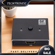 [techtrendz.my] 4K/8K 60Hz HDMI-Compatible Switcher Splitter Bi-Direction 1x2/2x1 HDMI-Compatible Hu