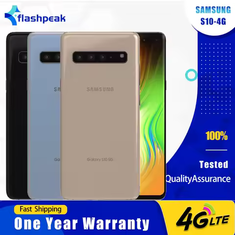 Original Samsung Galaxy S10 G973U1 G973F 4G Mobile Phone 6.1" 8GB RAM 128GB ROM Fingerprint NFC Snap