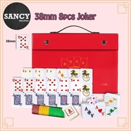 SANCY 3Player 4Player Mahjong Rummy Lami Poker Full White Set Alphapet Mahjong Board - Fulfilled by 