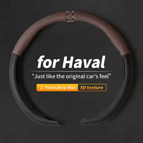 For Haval Jolion H9 F7 H7 H3 H5 F7x H2 MAX D Shape Car Steering Wheel Cover Breathable Anti Slip Car