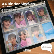 [EA's Corner] A4 11 7 Holes Binder Refill Pages Sleeve 1P 2P 3P 4P 6P 8P 9P 10P Kpop Photocard TCG P