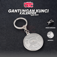 [BEC] Gantungan Kunci Kalender Perpetual 2010-2060 50 Tahun Stainless Steel
