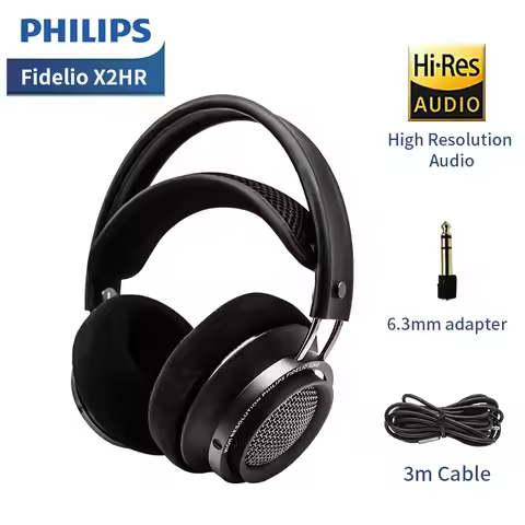 Philips Fidelio X2HR HiFi Wired Gaming Headphone with Mic Stereo Sound Double Layered Earmuffs Heads