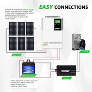 NewtSmart MPPT Charger Controller 5KW 10KW 140A 12V 24V 48V 96V 100A 200A Solar Power Panel Pump Inv