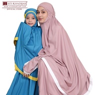 Siti Khadijah Mama Hana Telekung Set - Pink/Blue