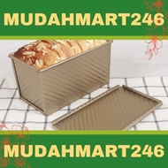 W4B6 Toast Box Non-Stick Loaf Pan Tin Pullman Boxtray Bread Home450g Rectangular Toast Bread Bekas R