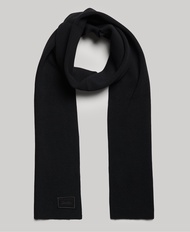 Superdry Organic Cotton Logo Scarf - Black