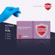 SHIRUDO CHEMAX Nitrile Disposable Glove - Blue (9"/4.2g/100 Pcs)