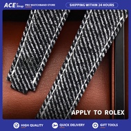 Apply To ROLEX Watch Strap, 20MM Canvas Replacement Band For Daytona/Submariner (Green/Black)/GMT-Ma