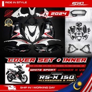 Cover Set Winner X V3 Convert Set I WHITE SPORT DESIGN 2024 I ORIGINAL HONDA VIETNAM For HONDA RS-X 150