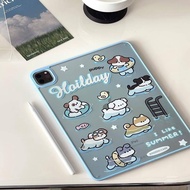 For iPad Pro 11 2021 Acrylic Case 2020 iPad Air 4 Air 5 2022 Case  For iPad Mini 6 2021 9th 8th 10.2 inch Cover New Cartoon painted cute swimming puppy