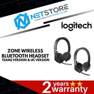 LOGITECH ZONE WIRELESS BLUETOOTH HEADSET TEAMS VERSION & UC VERSION - 981-000855 -981-000915