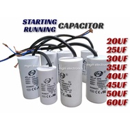 1PC. SENJU CAPACITOR (starting/running) 20UF 25UF 30UF 35UF 40UF 45UF 50UF 60UF 450VAC