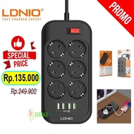 Original LDNIO POWER SOCKET 6 PORT USB 4 PORT SOCKET Outlet