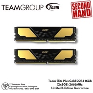 TEAM Elite Plus Black 2x8 16GB DDR4 kit 2666Mhz - Memory RAM