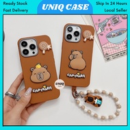 OPPO A3 A5 Pro A74 A95 A76 A96 A78 A79 A92 A93 A94 A98 sarung fon capybara leather soft case casing 