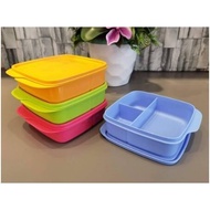 Tupperware Lollitup 550ml Divided Lunch Box Used Food Supplies Kids Lunch Box BPA FREE Airtight Lunch boxes