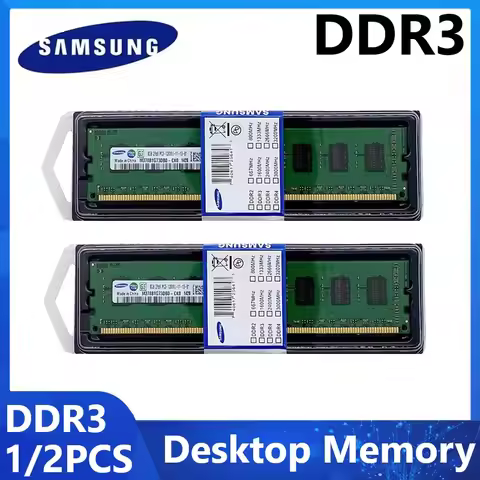1/2PCS SAMSUNG DDR3 Desktop Ram Memory 2GB 4GB 8GB Desktops Memoria 1866MHz 1600MHz 1333 240Pin DIMM