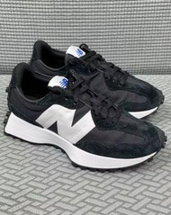New Balance 327 舒適 潮流減震 跑步鞋 黑白色