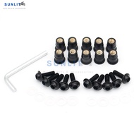 5mm 10PCS Windshield Deflectors Bolts For Honda CBR125R CBR150R CBR250R CBR300R CBR250RR CBR400R CBR