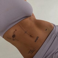 原創符號風格紋身貼紙 防水防汗 派對摄影化妝 防水植物基顏料