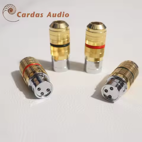 Original CARDAS audio Rhodium Plated XLR male/female plug 3 pin Balanced Plug HiFi Audio wire Connec