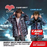 MAXFLY MAXXIS MR10 / HUZIAN Raincoat WATER REPELLING & QUICK DRYING 3M SIZE M - 6XL BAJU HUJAN RAIN 