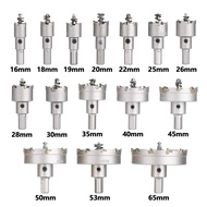 【】 Tct Hole Saw 16-65mm Tungsten Carbide Drill Bits Cutter For Stainless Steel Plate Iron Metal Drilling Cutting Hole Cutter Drill