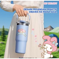Ecentio Sanrio Drinking Bottle My Melody Edition Tumbler 900 Large CapacityML Enjoy Your Fresh Drink