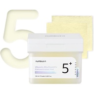 Numbuzin No.5+ Niacinamide Concentrated Toner Pad | Glutathione, Niacinamide, PHA & LHA | 180ml/70 p