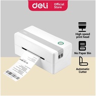 Deli Thermal Label Printer Waybill Printer AWB Shipping Label Barcode AWB 热敏打印机 108mm 203dpi USB