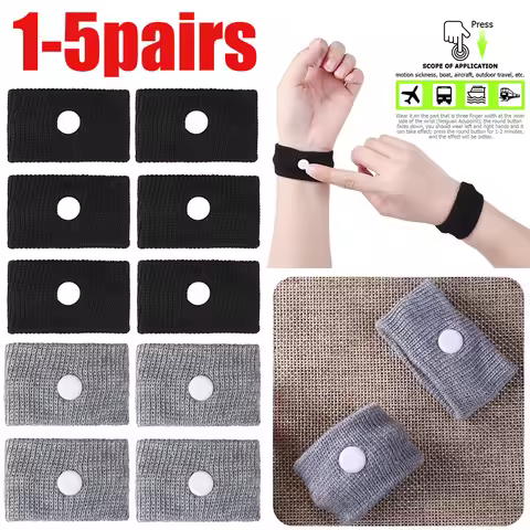Travel Reusable Polyester PP Wrist Band Morning Sickness Anti Nausea Motion Car Boat Sea Ship Plane 