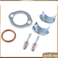 [PerfkMY] Motorcycle Exhaust System Exhaust Muffler Seal Gasket Kit for Honda CG125