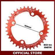 Snail Single Chainring BCD 104 Symmetry Crank Alivio Prowheel IXF