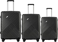 Travel Suitcase Modern Suitcase Set 3-Piece Suitcase Trolley Suitcase Hand Luggage Set, gray, 20 Zol