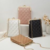 wallet woman small cute purse woman Girls Clip Bag 2023 Fashion Diamond Chain Bag E-Commercial Forei